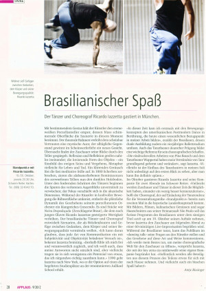 STANDPUNKT.e 2012 Ricardo Lazzetta. Kritik Antje Bissinger